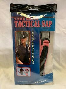 GENUINE “TAKEDOWN “ WEIGHTED SAP GLOVES PINK LEATHER W/ BLACK NYLON SIZE XL NEW