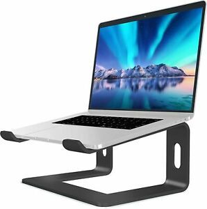 Soundance Laptop Stand, Aluminum For 10 to 15.6 Inches Laptop, B- black