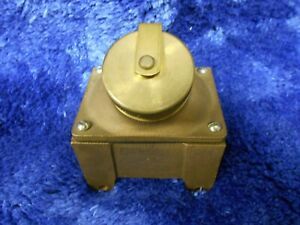 Pauluhn 2632 Marine Watertight Receptacle Angled 1 Gang 20A Bronze