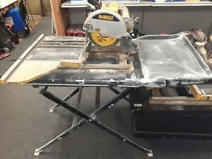 DEWALT D24000 Wet Tile Saw plus Dewalt D24001, a-x