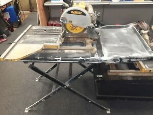 DEWALT D24000 Wet Tile Saw plus Dewalt D24001, a-x