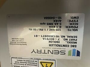 SENTRY SBC SAMPLER CONTROLLER - ISOLOK CONTROLLER BRAND NEW