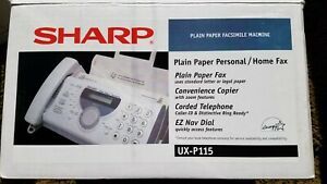 New Open Box Sharp UX-P115 Plain Paper Personal Home Fax Machine Copier Phone