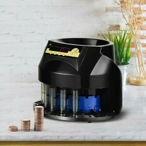 Auto Coin Sorter Dispenser Counting With Coin Tubes And LED Display