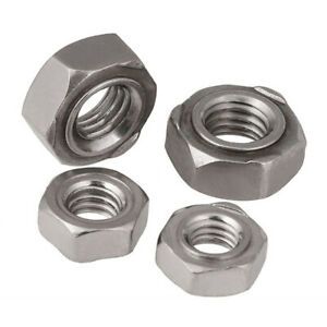 M3/4/5/6/8/10/12 Hexagon Weld Nuts 304 Stainless Steel DIN929 Thread Welding