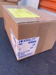 Lot Of 125. KRALOY 3/4&#034; PVC Conduit Terminal Adapter TA07 Connector 078085