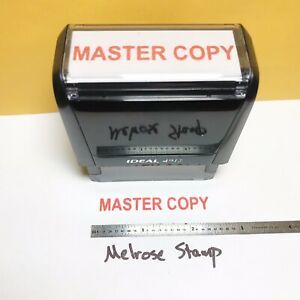 Master Copy Rubber Stamp Red Ink Self Inking Ideal 4913
