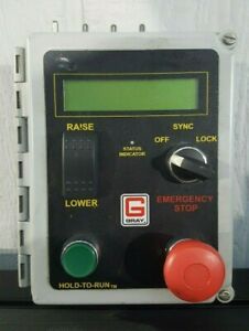 GRAY EMERGENCY STOP RED GREEN CONTROL UNIT FOR PARTS /REPAIR