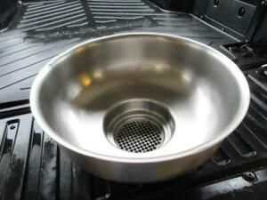 Vintage Dairy Milk Stainless Steel Strainer - Flower Farm Yard Ornament