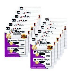 CHARLES LEONARD 80262-12 (12 EA) STAPLES STANDARD ASST CLRS