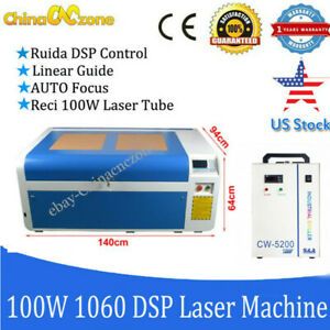 100W CO2 1060 Laser Machine Cutting USB Auto-Focus Engraver DSP RD6445G US