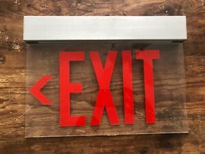 Vintage EVENLITE LED Exit Sign Light Fixture w/ Box Clearview Model Series EG