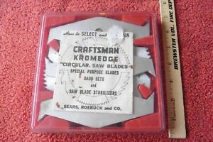 Vintage Craftsman Kromedge Dado Set 6&#034; Diameter Fits 1/2&#034; Arbor 93248