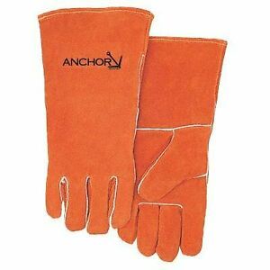 Best Welds Premium Leather Welding Gloves  Split Cowhide  Large  Russet