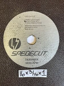 16 x 3/16 x 1 Cut Off Wheels