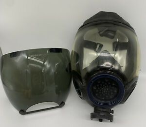 Missing parts MSA Millennium CBRA 40mm Gas Mask Medium tinted  shield riot #1