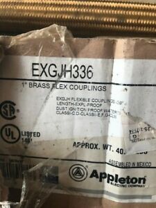 Appleton EXGJH336 1&#034; Brass Flex Coupling Flexible Explosion Proof