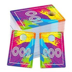 Live Number Tags 1-100 for Live Sales,1.7&#034;x 2.5&#034; Reusable Normal and Reverse