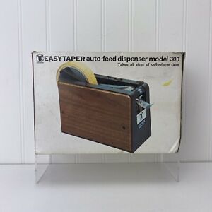 Vintage Uchida EASYTAPER Model 300 Auto-Feed Cellophane Tape Dispenser NOS