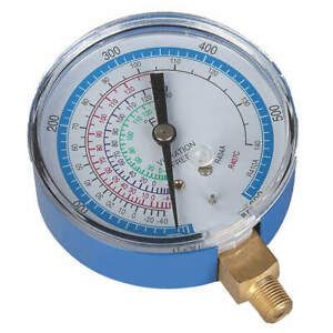 DAYTON 4PDK6 Gauge,2-3/4 In Dia,Low Side,Blue,600 psi