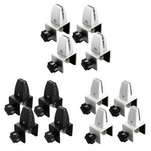4Pcs Sneeze Guard Clamp Bracket Office Desk Partition Support Bracket AluminumJ5