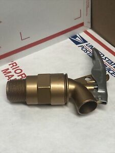 Mueller-Zinc Die Cast Drum Faucet, 3/4&#034; Inch, Self-Closing Barrel Faucet-
