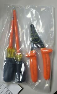 Electrician Salisbury Insulated 3 Piece Tool Set Cutter &amp; Screwdrivers