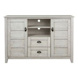 Angelo:Home 52&#034; Rustic Chic Tv Console - White Wash