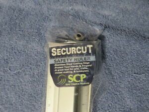 Securcut 13.5 Inch by Size, Safety Ruler - Color Silver -  NEW!