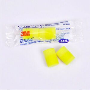 10pairs 3M 1213 Slow Rebound PVC Soft EarPlugs Noise Reduction Sleeping Swimming