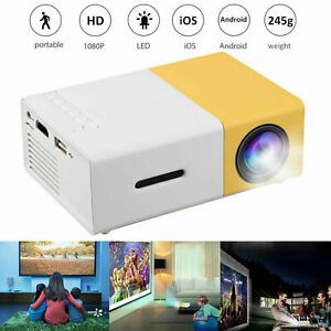Mini Portable Full HD 1080P LED Projector Home Theater Cinema VGA/HDMI/USB/SD