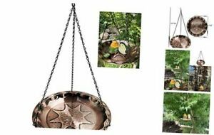 Hanging Bird Bath Outdoor Bird Feeder for Garden Decoration-11.8&#034;(L) x