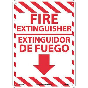 NMC M739AB Fire Extinguisher Sign - Bilingual