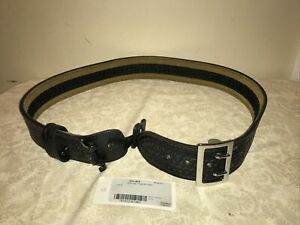 SAFARILAND 87V DUTY BELT 2.25&#034; SUEDE LINED 87V-36-8 Basket Weave Black