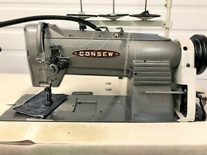 CONSEW  339RB-1  TWO NEEDLE WALKING FOOT 1/4 110V REV INDUSTRIAL SEWING MACHINE
