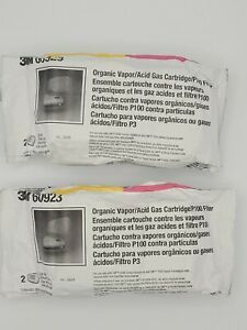3M 60923 P1OO Organic Replacement Cartridge, 4 Filters (2 Package) EXP 10/2025
