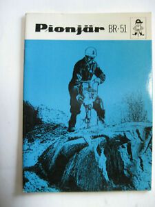 PIONJAR  BR 51- Sweden Gasoline Drill Jack hammer- OPERATOR&#039;S MANUAL