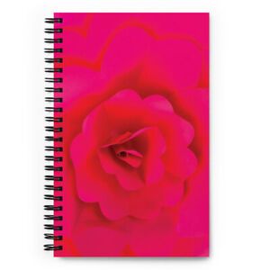 Pink Paper Flower Journal Notebook &#034;Sarasota&#034; by Romeo Van Goaten