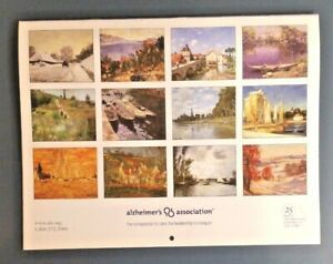 Alzheimer&#039;s Association 2006 Calendar w Fine Artwork (Monet/Sisley/Renoir) MINT