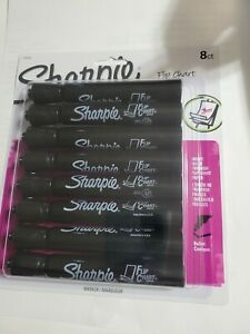 Sharpie Flip Chart Markers                   8 ct-Black Bullet point