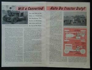 Truck into Tractor 1929 Chevy Conversion Doodlebug 1944 How-To INFO