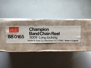 NEW IN BOX! Keuffel &amp; Esser K &amp; E Steel Tape Surveyor Reel 300&#039; Long No. 88 0165