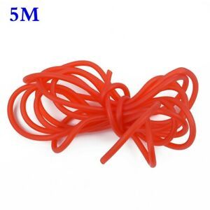 Pro Silicone 5mm X 5m Vacuum Hose - Tube - Boost - Water - Pipe Line Red AU