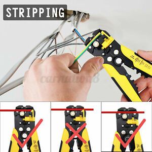 Automatic Cable Wire Stripper crimping plier Self Adjusting Crimper Professional