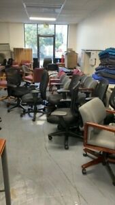 Office Furniture, chairs, cubicles, and so much more 2 trucks semi trucks full