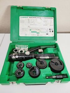 Greenlee Tool 7806SB 1/2&#034; - 2&#034; Quick Draw Hydraulic Knockout Punch Driver Set