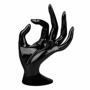 Black Jewelry Display Holder Wide Application Elegant Plastic Premium for Store