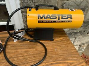 Master MH-60V-GFA Hot Forced Air Propane Portable Heater Torpedo 40-60K BTU