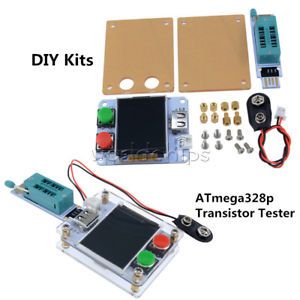 ATmega328p MK-328 ESR Diode Triode Capacitance Transistor Tester 1.8LCD Mini USB