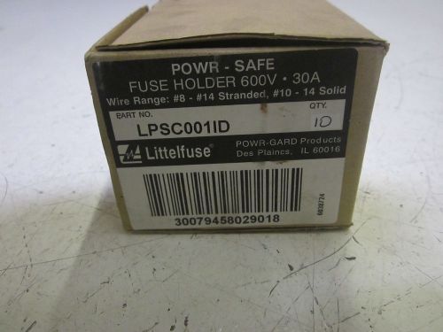 LOT OF 10 LITTLEFUSE LPSC0011D CIRCUIT BREAKER 30A 600V  *NEW IN A BOX*